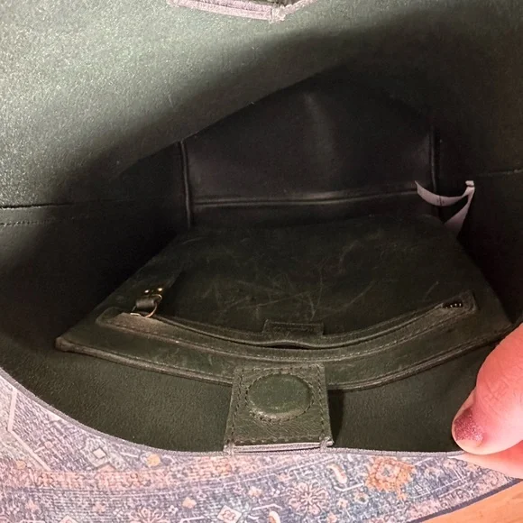 Madewell Transport Bucket Bag in Bottle Green 💚 - Picture 9 of 12